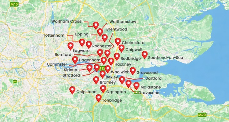 Googlemap areas